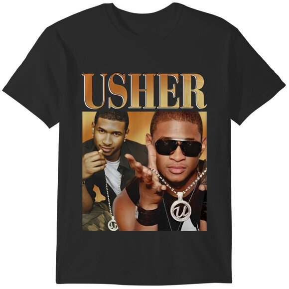 Aromaosteria Other - Usher Music Tour 2023 Concert Graphic Fan T-Shirt For Men Women 93
